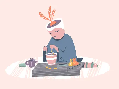 Plant character good day illustration plant plant illustration sweet thoughts сute