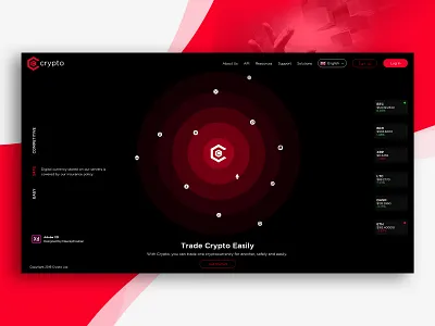 Crypto Website adobe xd bitcoin blockchain concept creative crypto exchange flat illustration landing page landing page concept landing page design landing page ui photoshop portfolio ui ux web