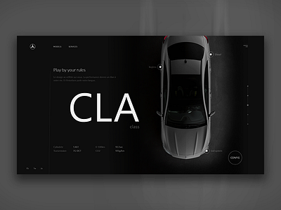 Mercedes-Benz Website Concept brand dailyui design mercedes mercedes benz mercedes benz minimal ui ui design ui web design web website