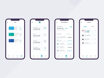 Financial app app ui