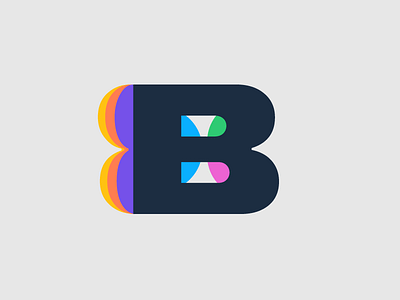 B - BUTTERFLY 2019 36 days 36days b 36daysoftype 36daysoftype06 abstract b b butterfly illistration shapes type type challenge