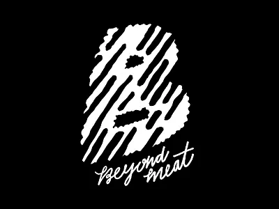 B is for Beyond Meat 36days b 36daysoftype beyondmeat bw lettering vegan