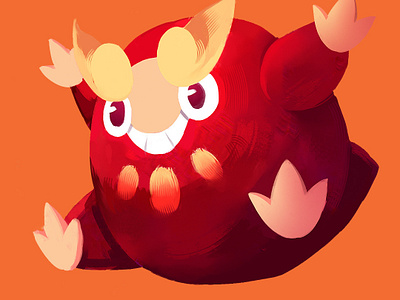 Darumaka character darmanitan darumaka design digitalartist digitalartwork illo illustration pokemon visdev