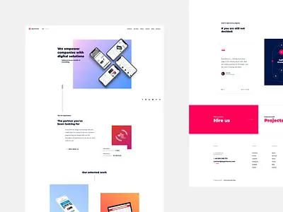 Appchance Website business colorful gallery graphic design illustration landing page light minimal mobile app portfolio responsive web design sketch technology typography web design website