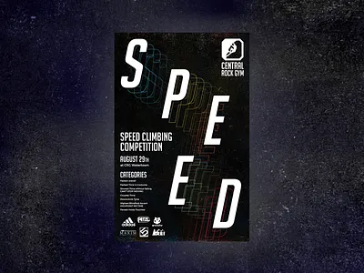 Speed Climbing Competition climber climbing competition fast poster rock climbing speed