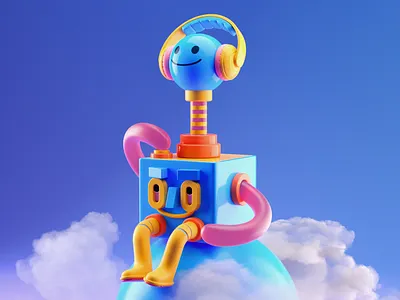 CONTROL 3d c4d character control illustration octane persona render vector