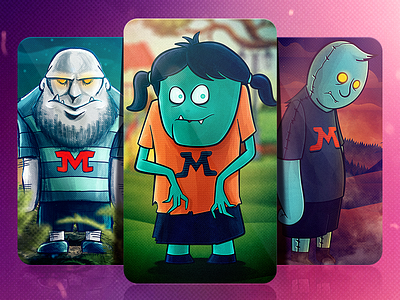Monsters concept illustration monsters