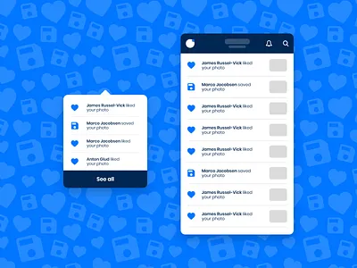 Daily UI #047 / Activity Feed 047 activity feed adobe xd app blue branding challenge colors daily daily 100 challenge daily ui design icon illustration illustrator notification typography ui ux vector
