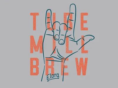 I Love You Elora – T-shirt Design beer brewery distressed distressed type elora i love you illustration t shirt design texture typography vector