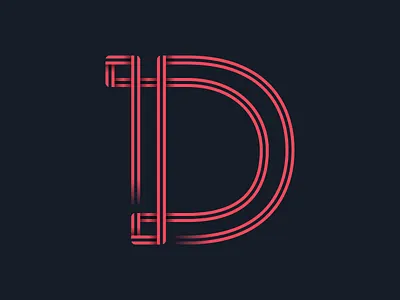 #36days_D 36days d 36daysoftype 3d color illustration illustrator letter d lettering logo shadow type typography vector