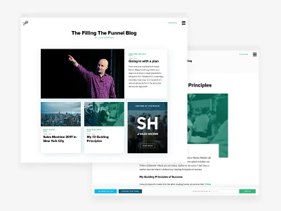 Blog Index & Post blog design brand brand and identity content design inbound index page information architecture marketing typography visual design wordpress
