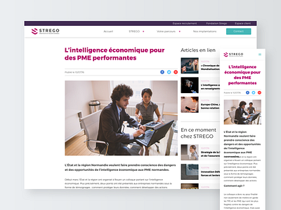 Redesign of Strego - Webdesign Part 1 article clean concept design flat icon interface minimal mobile pattern responsive sketch ui ui web design ux vector web web design webdesign website