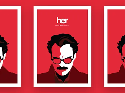 Her her illustration movie pop art poster