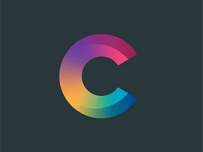 C - 36 days of type bright character colourful custom font gradient illustration lettering shading smooth type typography vector