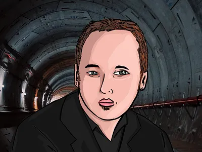 Adrián Lamo illustration magazine design photoshop portrait