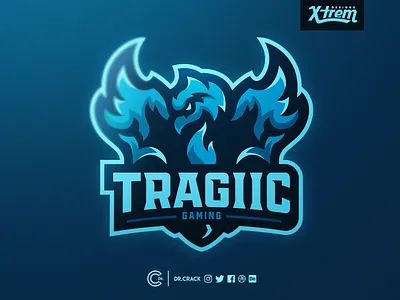 Tragiic Gaming Logo brand branding dr.crack drcrack eagle esport esports falcon gaming hawk logo mascot mascot logo phoenix
