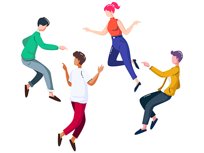 Friends friends illustration