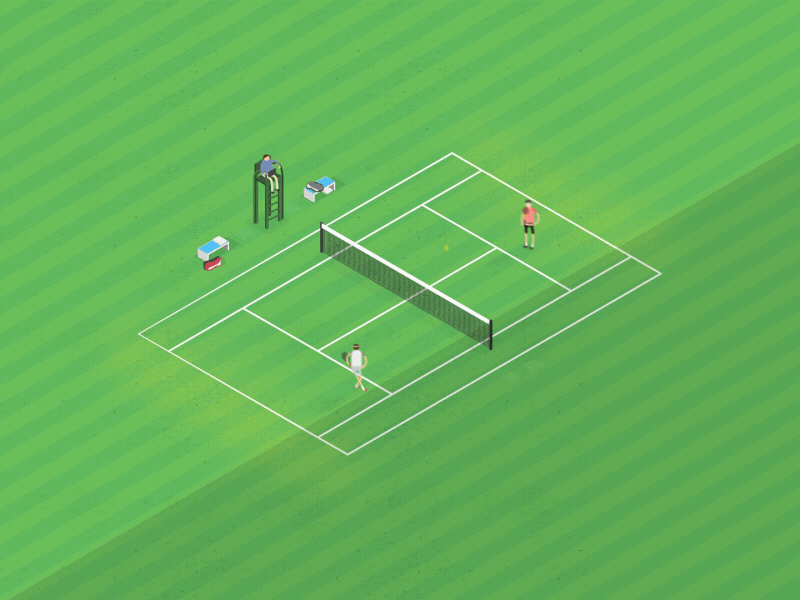 Tennis after effects animation character clean design loop motion motion design motion graphics sports tennis vector