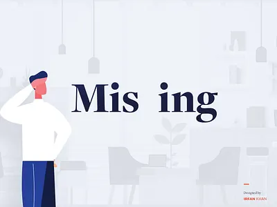 Missing branding challange concept dailyui design fun logo logotype meaning type