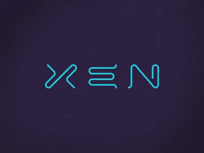 Xen Brand accessories brand brand identity design logo logotype mobile sci fi science wordmark xen zen