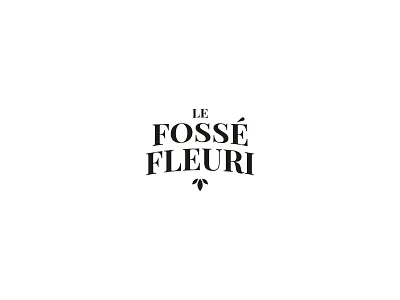 Le Fossé Fleuri branding design logo type typography vector