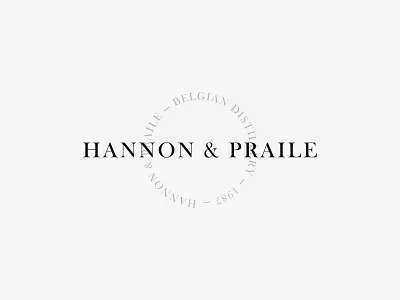 Hannon & Praile branding design logo type typography vector