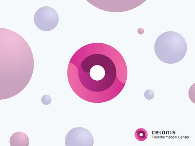 Transformation Center Logo app brand celonis character clean design flat identity illustration illustrator lettering logo minimal mining processmining typography vector web website