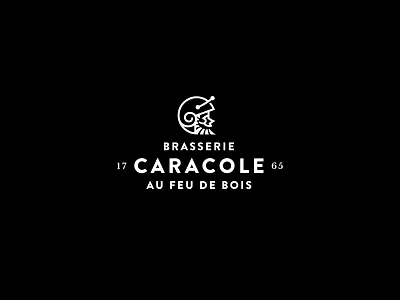 Brasserie Caracole branding design logo type typography vector