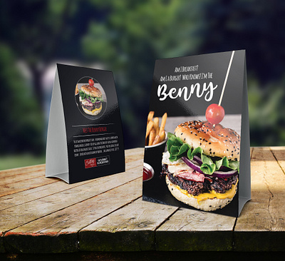 Restaurant Table Tents design graphic design