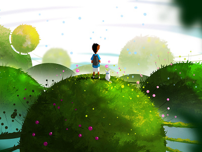 Dream World animation art artboard artbook artwork branding brush character art design digital 2d digital art digital illustration digital painting dribble game art game artist illustration landscape photoshop vector