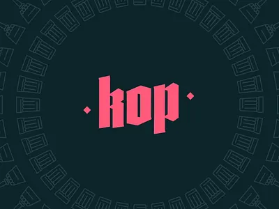 Kop Logo bar branding design logo