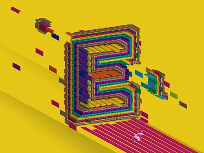 Flying Candy Alphabet / Letter E alphabet art candy design elephant flying graphic design illustration letter typography vector