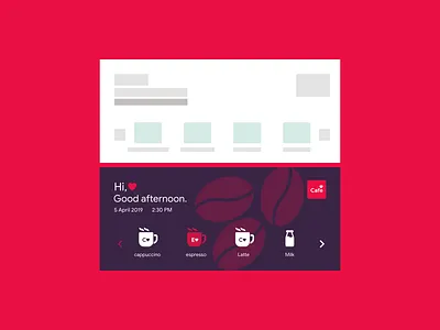 The coffee Maker UI pattern design branding typography ui visual design