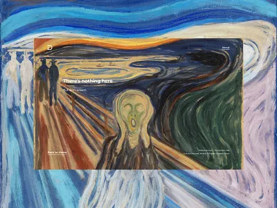 404 — Dante 3.0 404 404 error 404 page art colors dantens error 404 error page minimal munch scream simple simple design ui website