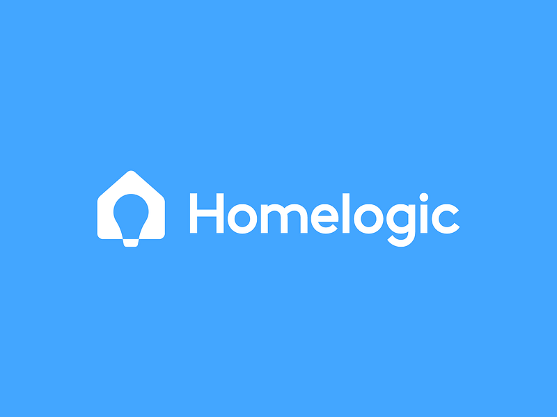 Homelogic apartment branding bulb creative home house icon iconic light logic logo mansion marketplace minimal negative space residence smart startup think thinking