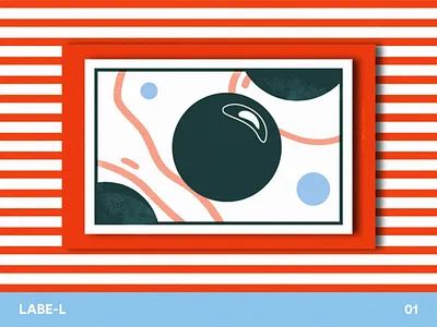Labe-L #1 branding circle dot festival illustration inspiration magazine oval printed shapes stripe vector