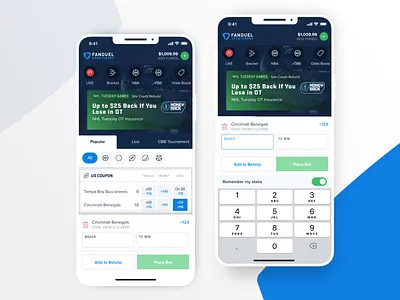 FanDuel Sportsbook FastBet app design design fanduel ios sport sport app ui ui ux design ux designer ux ui web web design