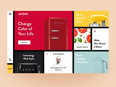 Smeg Concept color concept design flat halo icon illustration interface layout platform smeg type typography ui ux web