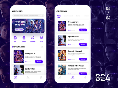 Daily exercise 024 abstract app art blue clean color concept design film home ios iron man marvel mobile new redesign ui ux white