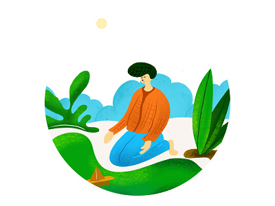 Playing With Paperboat colors drawing illustrations ipad procreate