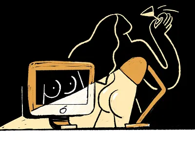 Happy Friday 2d branding charachter custom darkcube data design digitalart draw drawing drawing girl hand illustration landing page man ui ux vector web woman