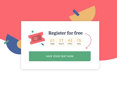 Webinar registration CTA landing page marketing design registration webinar workshop