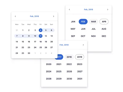 Date Picker calender date picker sketch ui