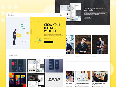 Showbook adobe xd creative portfolio web web design webdesign website wordpress