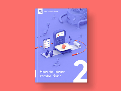 SAS — Brochure 02 3d brochure c4d cinema4d cover cover book health healthcare illustration medical medicine vibrant