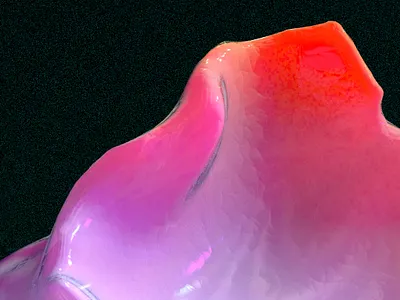 a mountain? 3d c4d cinema 4d design illustration iridescent texture