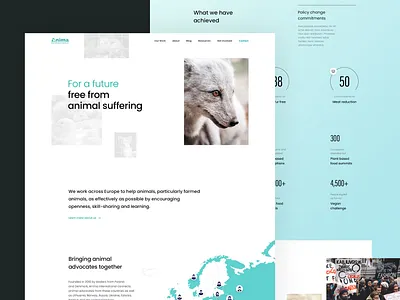 Anima International Homepage design homepage interface landing page ui web website