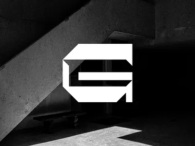 B R U T A L angled brand brutal brutalism brutalist capital g geometric letterform reversed stress sharp thick