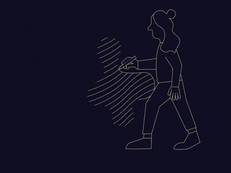 Make a difference animation 2d blockchain character design illustration lightcurve loop motion graphics