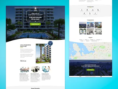 Lead Generation Landing Page design kerem birgün landing page lead generation real estate real estate agency ui ux ui design zingat